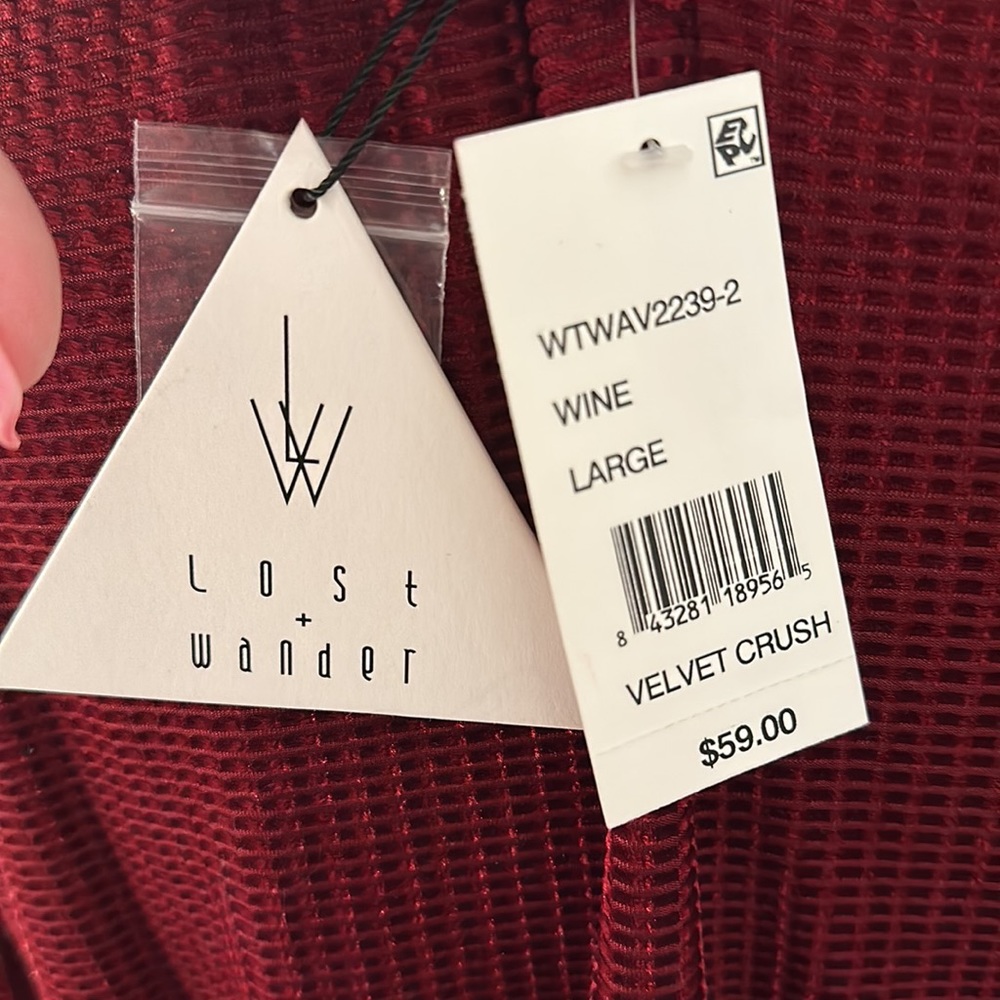 nwt Velvet crush blouse - Picture 5 of 6